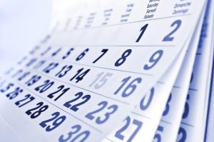 EMDR Calander Dates